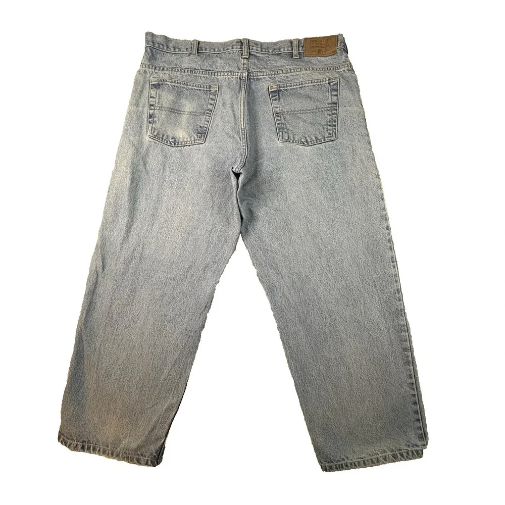 Faded Glory Men's 40.5x29 Blue Relaxed Fit Medium/Light Wash Y2K Jeans SEE DESC